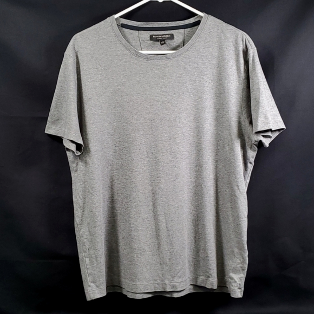 Banana Republic Luxury Touch T Shirt Gray Men's Large Crew Neck